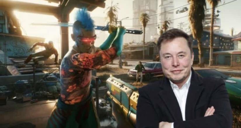 Elon Musk dijo que le gustaba Cyberpunk 2077 y disparó sus acciones
