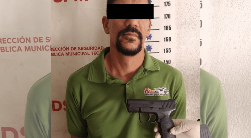 DSCTM efectúa detención por portación de arma prohibida DSCTM efectúa detención por portación de arma prohibida