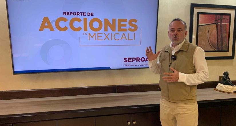 Continúan obras para mejorar la conducción y manejo del agua en Mexicali: SEPROA Continúan obras para mejorar la conducción y manejo del agua en Mexicali: SEPROA