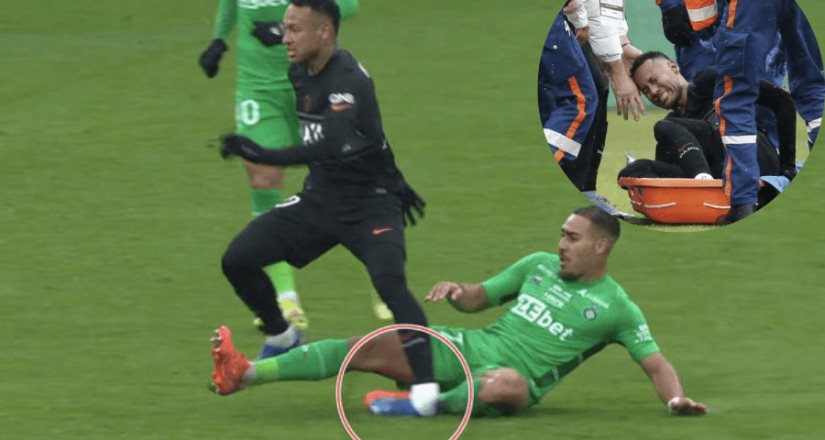 Neymar sale en camilla: El delantero brasileño estará fuera al menos 6 semanas Neymar sale en camilla: El delantero brasileño estará fuera al menos 6 semanas