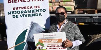 Entrega Gobierno Municipal materiales de construcción a familias de la Todos Santos Entrega Gobierno Municipal materiales de construcción a familias de la Todos Santos