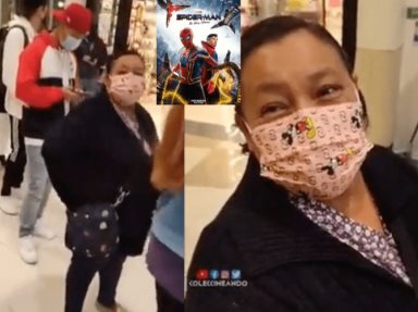 Madre se forma para comprar boletos de Spider-Man a su hijo y conmueve las redes sociales Madre se forma para comprar boletos de Spider-Man a su hijo y conmueve las redes sociales