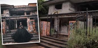 Quinceañera en Matamoros se hace viral por sesión fotográfica en La casa narcosatánica