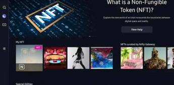 Samsung anuncia soporte para compras NFT en sus Smart TV