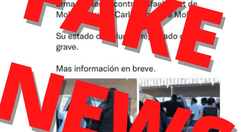 Fake News acerca de atentado en Yucatán contra Rafael Loret de Mola se difunde. Fake News acerca de atentado en Yucatán contra Rafael Loret de Mola se difunde.