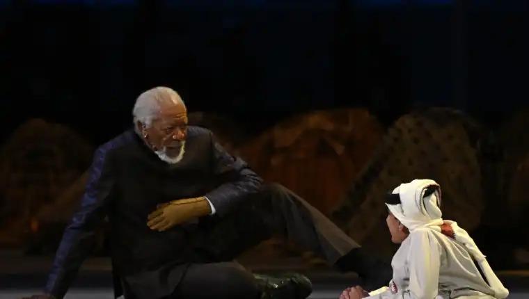 Morgan Freeman y su emotivo discurso en la inauguración de Qatar