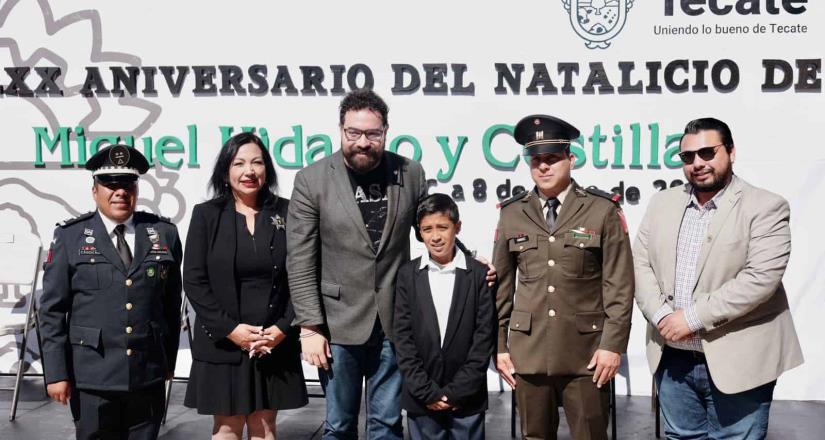 Conmemora Gobierno de Tecate el natalicio del padre de la patria, Miguel Hidalgo y Costilla