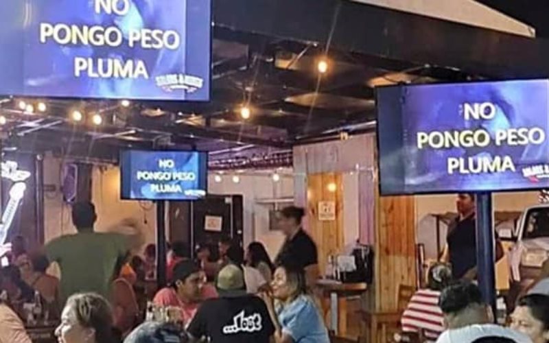 No pongo Peso Pluma: Restaurante de Coahuila desata controversia