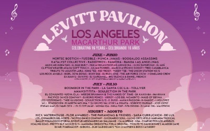 Levitt Pavilion Los Ángeles celebra sus dulces dieciséis