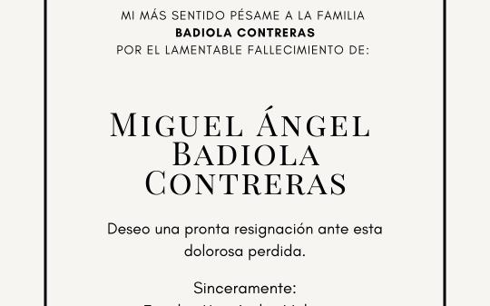 Miguel Ángel Badiola Contreras