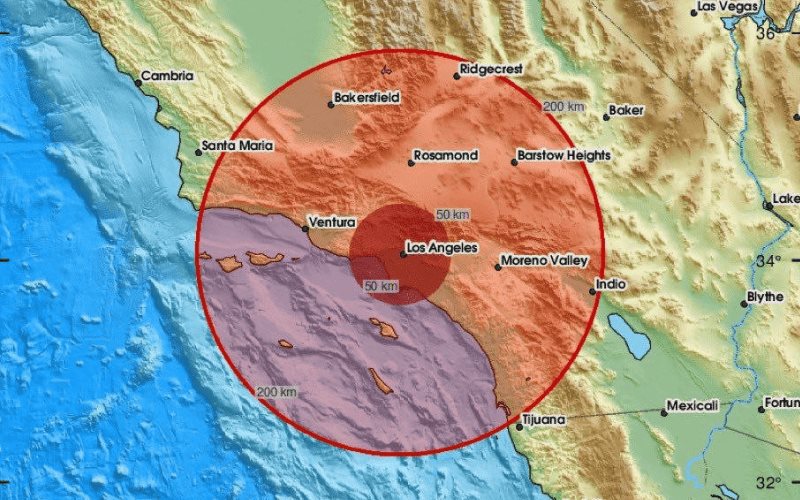 Sismo de magnitud 4.7 sacude el sur de California