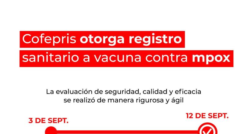Cofepris autoriza registro sanitario a vacuna contra mpox