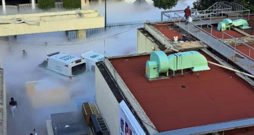 Desalojan clínica 58 del IMSS en Tlalnepantla tras explosión de tanque de oxígeno