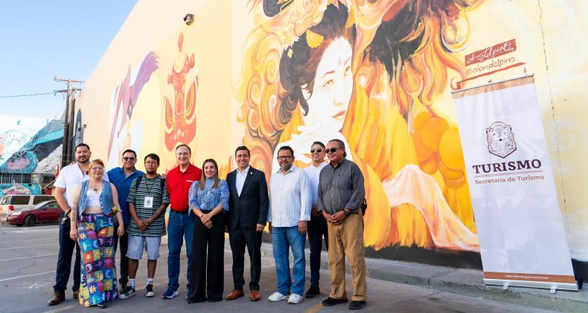 Renuevan murales de La Chinesca con el programa ´Rutas Mágicas del Color´