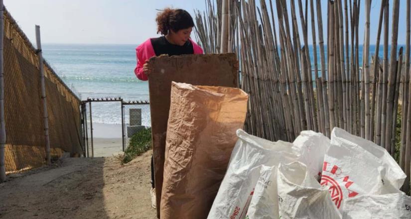 Más 2 mil 200 kilos de basura recolectados en playa del programa Ensenada en Armonía con el Mar