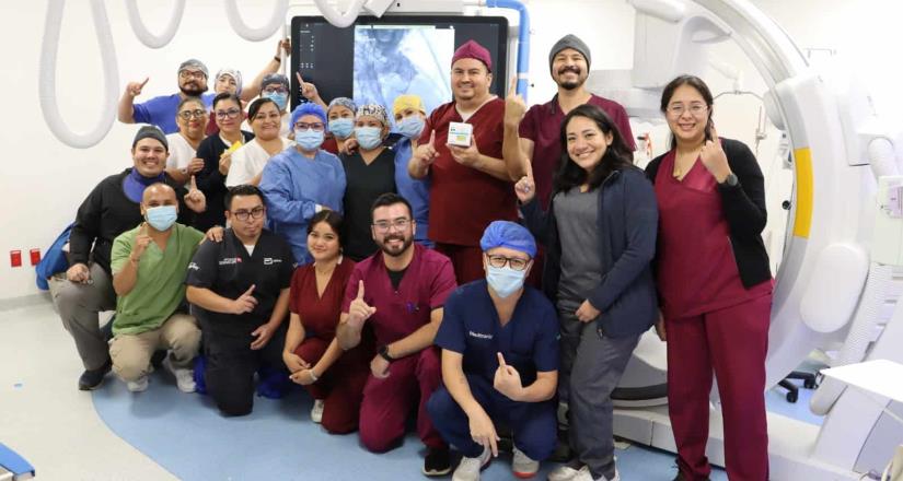 Realiza IMSS-Bienestar primer implante de válvula pulmonar percutánea en el sureste del país