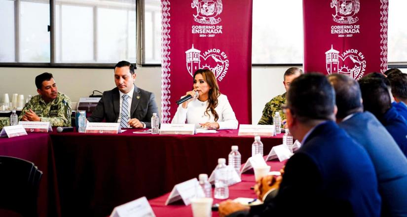 Preside alcaldesa Claudia Agatón la instalación de la Mesa de Seguridad para la Construcción de la Paz en Ensenada