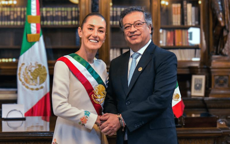 Sheinbaum se solidariza con el presidente Petro tras investigación en su contra