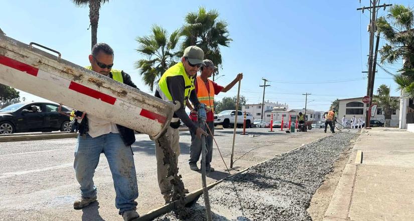 Arranca Gobierno de Ensenada pavimentación con whitetopping en la Av. Diamante Arranca Gobierno de Ensenada pavimentación con whitetopping en la Av. Diamante