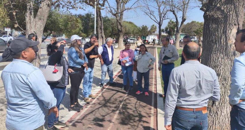 Realizan autoridades municipales y estatales recorrido en parques locales para vigilar la existencia de plagas