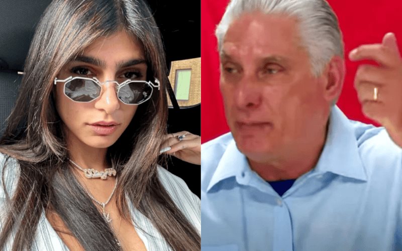 Mia Khalifa vuelve a dejar un mensaje a Miguel Díaz-Canel