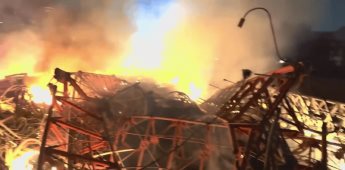 Helicóptero choca contra torre de control en Houston; mueren 4 personas, incluido un niño