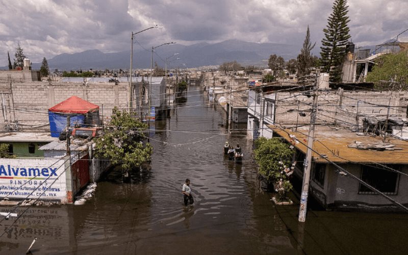 Familias abandonan Chalco