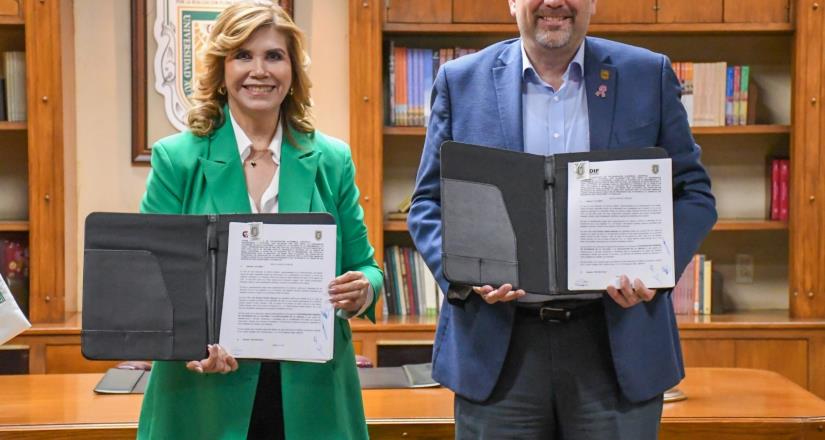 Firman convenio de colaboración el Sistema DIF Baja California y la UABC para seguir impulsando Club Radio DIF.