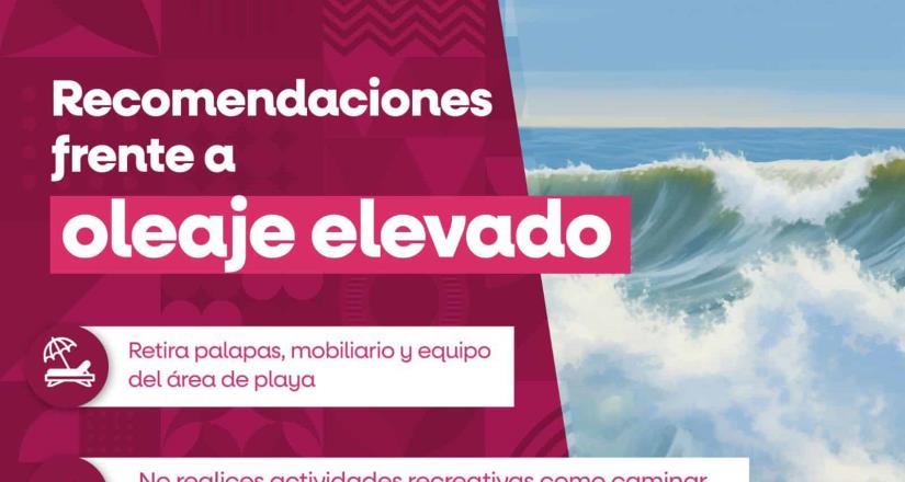 Protección Civil Estatal informa el cierre del puerto de San Felipe ante los efectos del frente frío núm. 7.