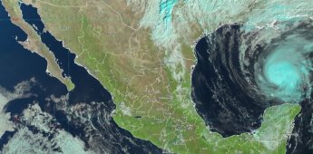 Rafael nuevamente es huracán categoría 2 en la escala Saffir-Simpson, al norte de la península de Yucatán