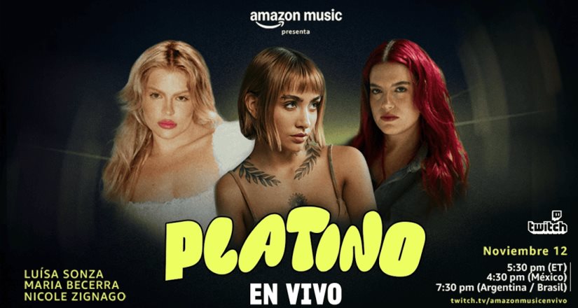 Amazon Music celebra la música latina con el evento Platino En Vivo Livestream el 12 de noviembre