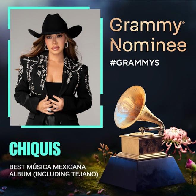 Chiquis nominada al grammy 2025 al mejor álbum de música mexicana