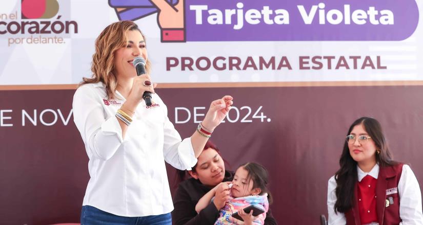 Tarjeta Violeta impulsa autonomía de jefas de familia a través de oficios: Marina del Pilar