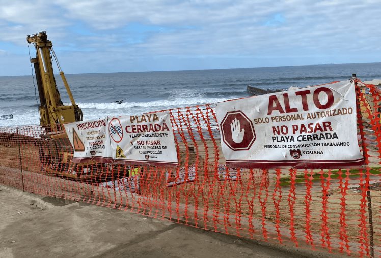 Las Playas de Tijuana continúan cerradas; Sigue el mantenimiento