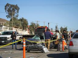 1 muerto y 4 lesionados tras choque en carretera libre Tijuana-Tecate