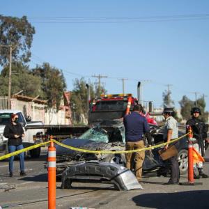 1 muerto y 4 lesionados tras choque en carretera libre Tijuana-Tecate