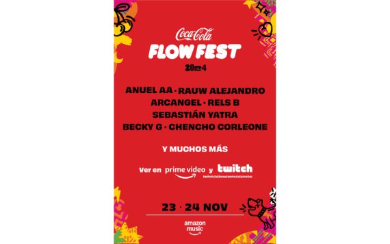 Amazon Music anuncia los artistas para el livestream exclusivo del Coca-Cola Flow Fest