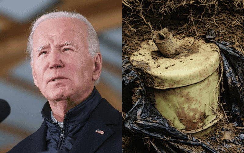 Joe Biden enviará minas antipersona a Ucrania