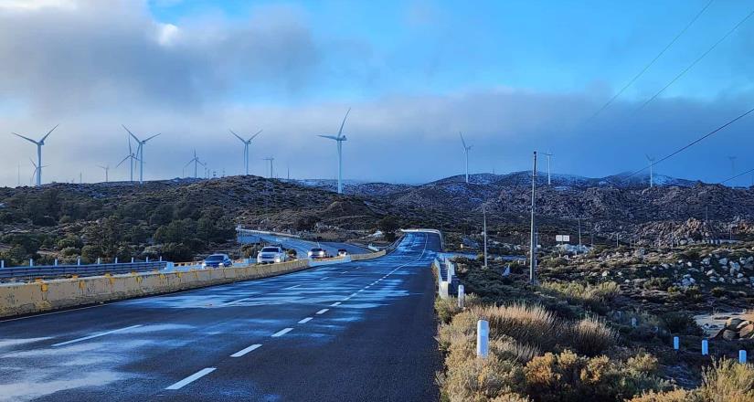 Continúan temperaturas heladas en zonas montañosas de Baja California: Protección Civil Estatal.