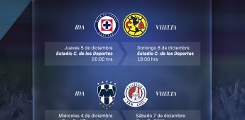 Calendario y horarios de las Semifinales de la Liga MX Apertura 2024