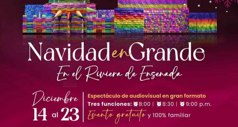 Celebrará Ensenada Navidad en Grande con proyección de video mapping