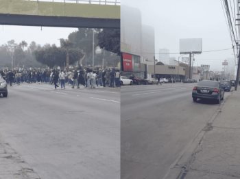 Maestros se manifiestan en la ciudad desde primeras horas del día