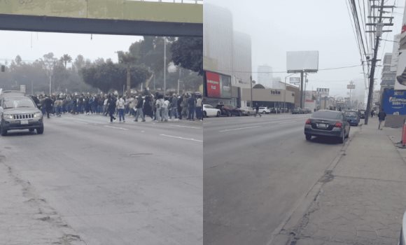 Maestros se manifiestan en la ciudad desde primeras horas del día