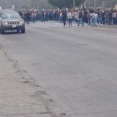 Maestros se manifiestan en la ciudad desde primeras horas del día