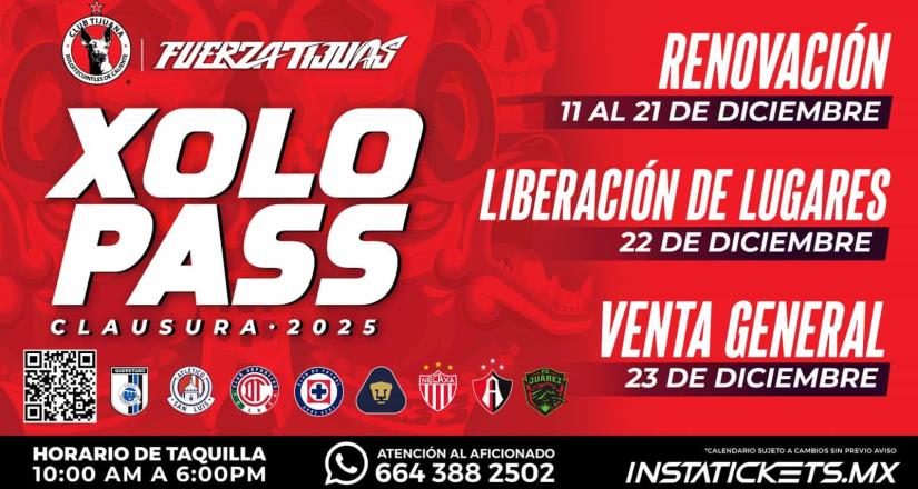 Inicia la renovación para el Xolopass Clausura 2025