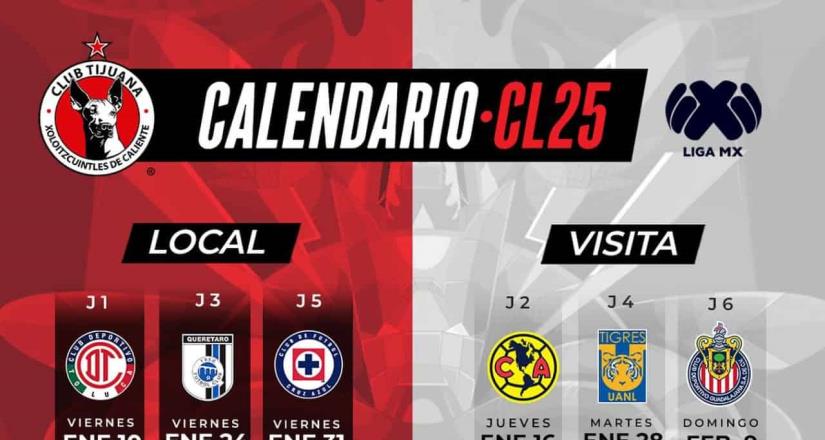 Xolos preparado para su debut en el Clausura 2025.