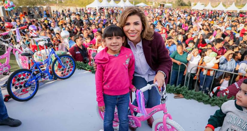 Lleva mensaje de esperanza gobernadora Marina del Pilar durante posada comunitaria del bienestar en San Felipe