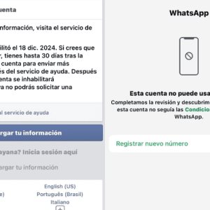 Meta ha eliminado cuentas de usuarios sin razón aparente