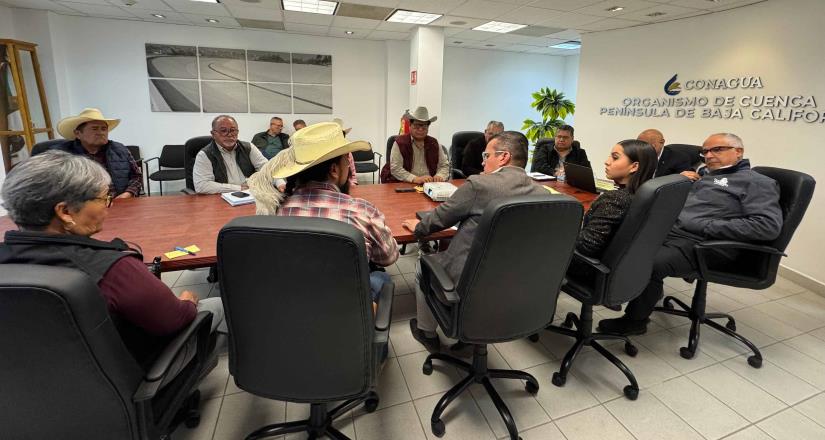 Trabajan Conagua y gobierno de Baja California con productoras y productores agrícolas para atender Distrito de Riego 014