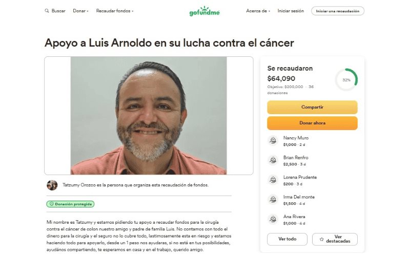 Amigos apoyan recaudación de fondos para tijuanense; padece cáncer de colón